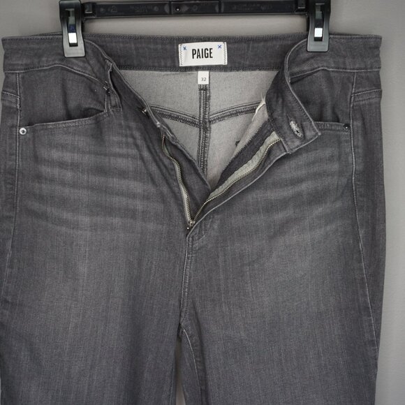 New Paige Jeans Margot Stretchy High Rise Ultra Skinny in Grey Area size 32 - Picture 14 of 16
